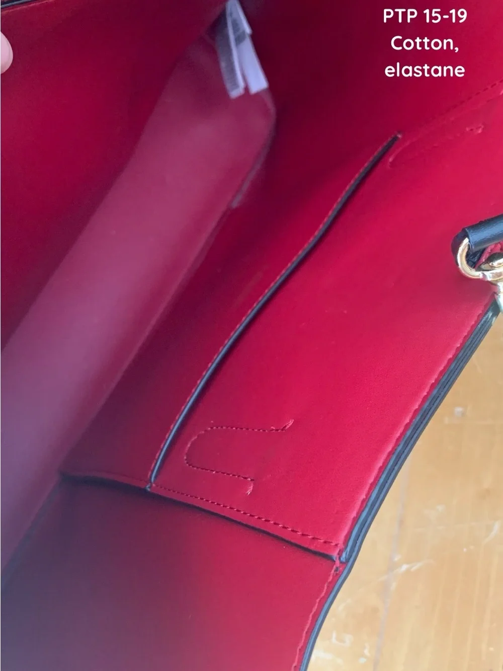 Ralph Lauren Black and Red Leather Satchel